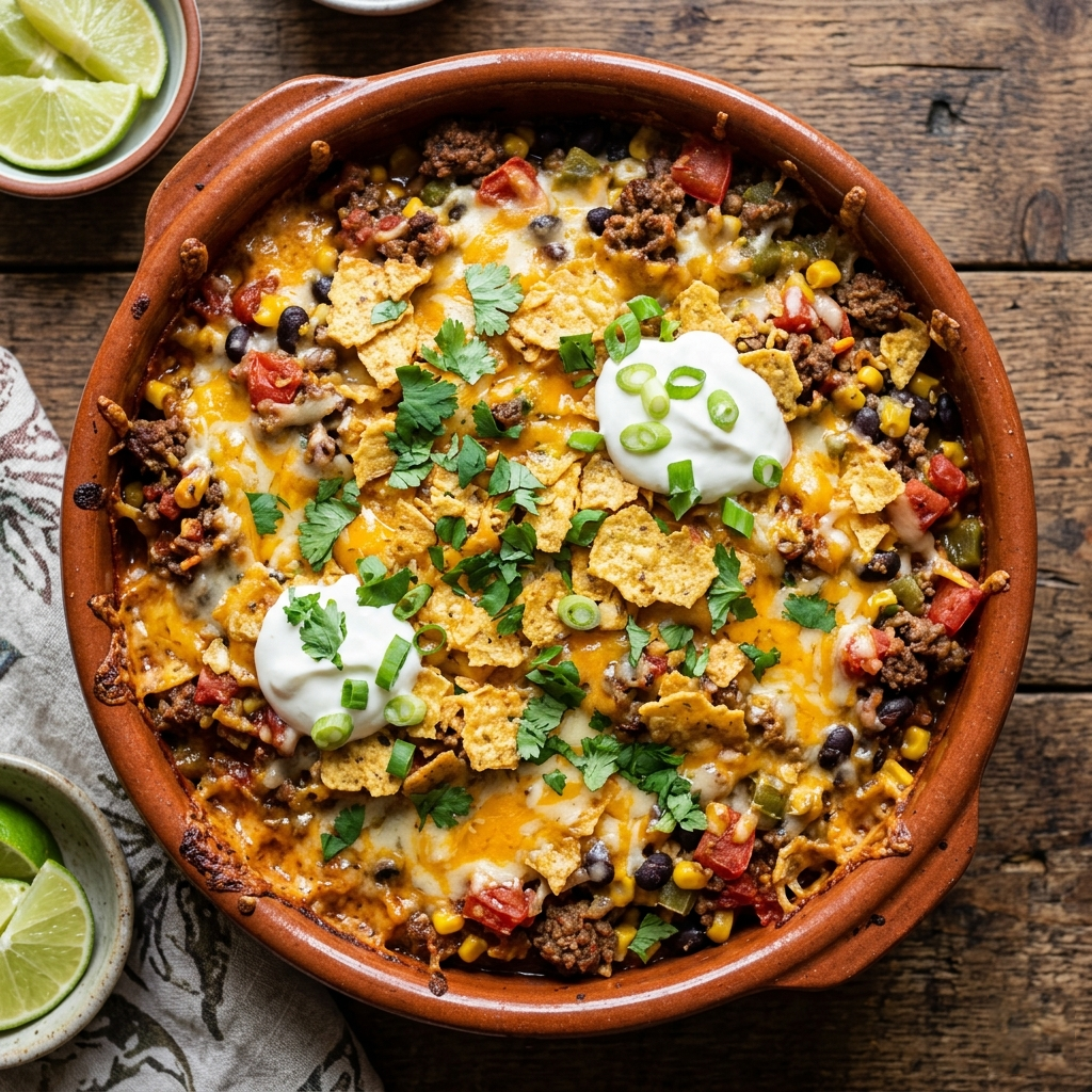 Cacerola de Carne Estilo Mexicano