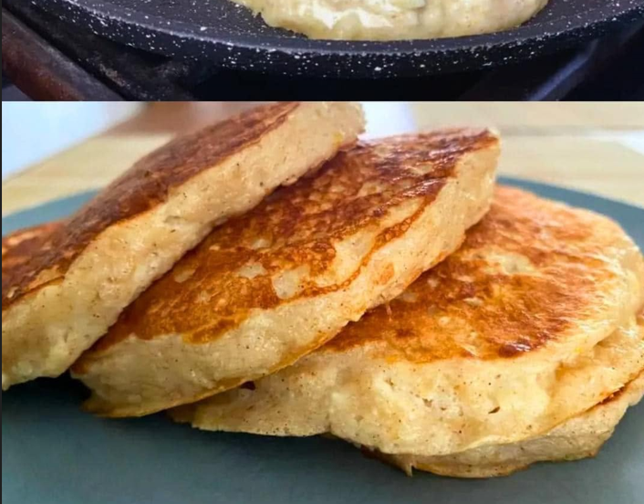 Apple Oat Yogurt Pancakes