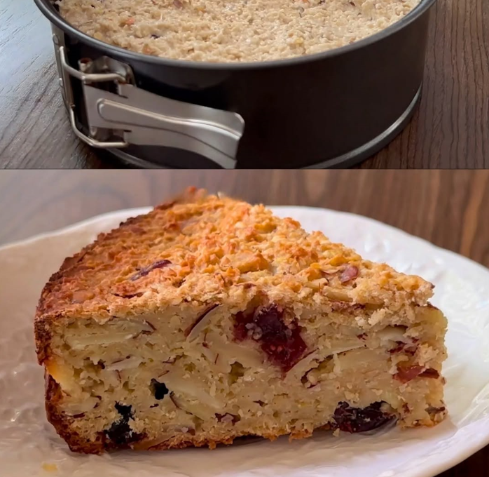 Pastel Express de Avena y Manzana