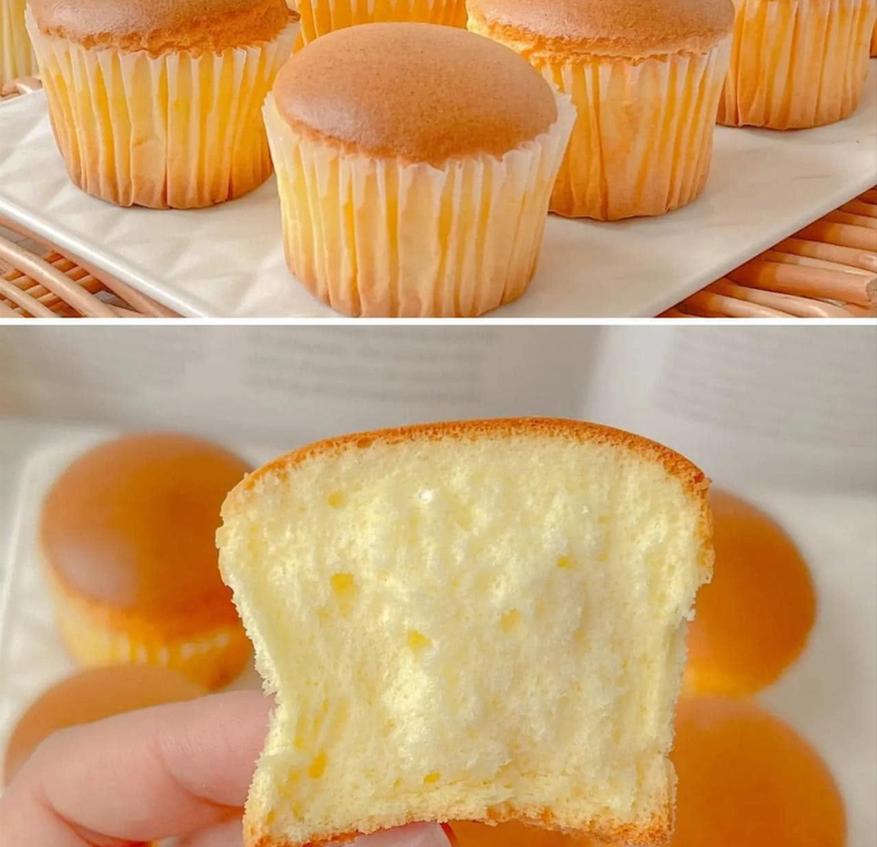 Mini Chinese Sponge Cake Pastelitos de Algodón