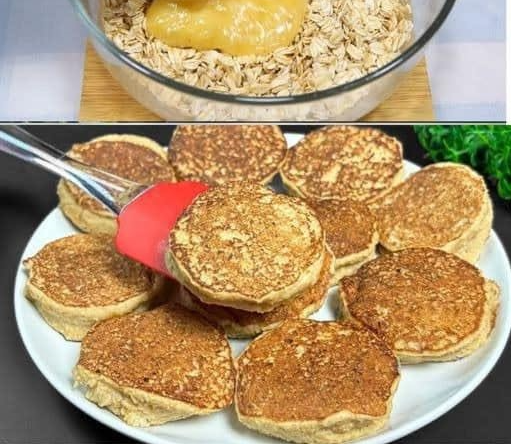 Blender Banana Oatmeal Pancakes